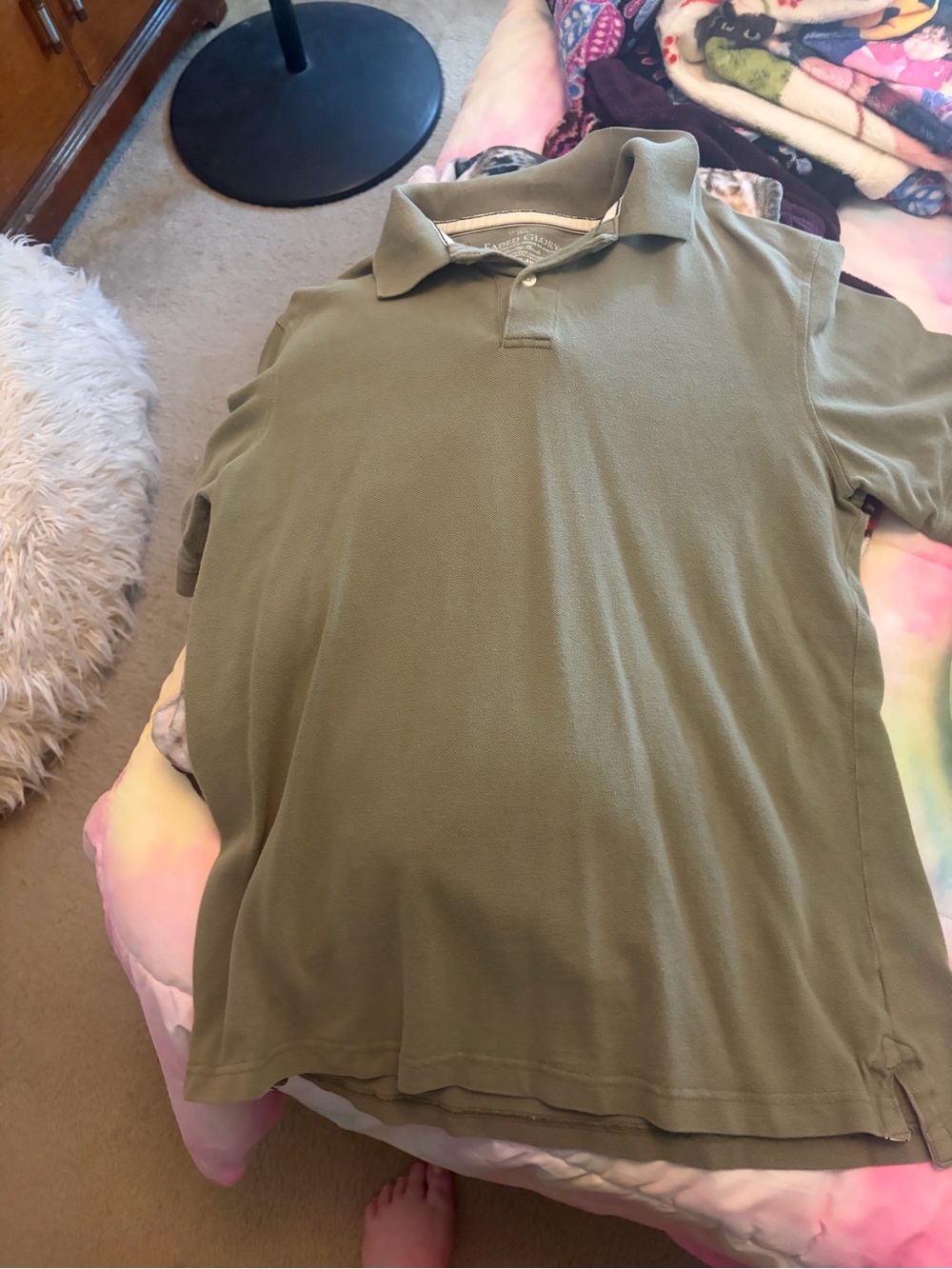 Faded Glory Olive Green Men's Polo